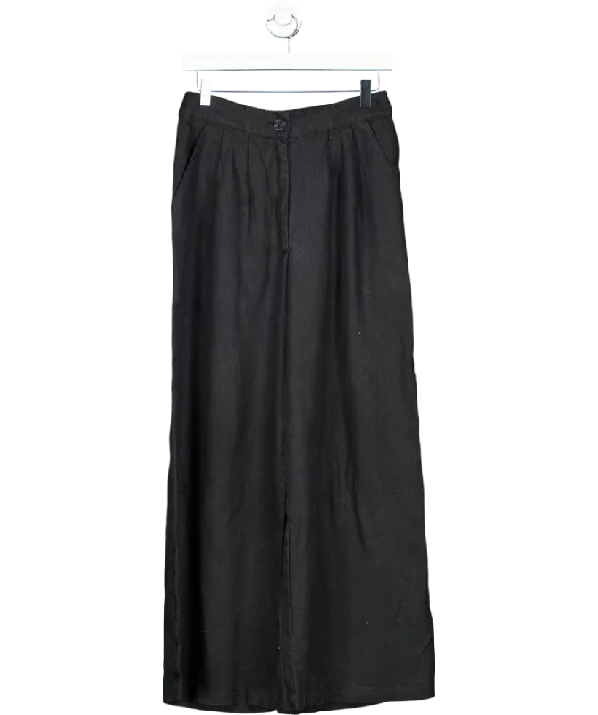 Faithful The Brand Black Wide Leg Trousers UK S Trousers Review Highly