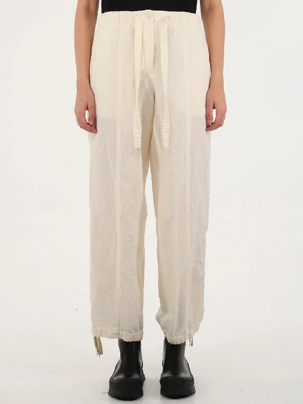 Trousers With Drawstring Trousers chic fashionable