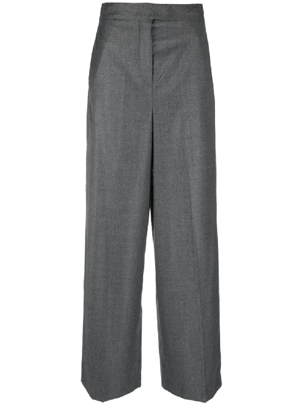 Fendi Trousers Grey Trousers Formal Black