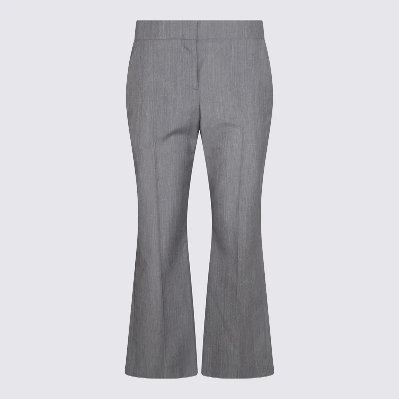 Alexander Mcqueen Trousers Grey Trousers Brand Named