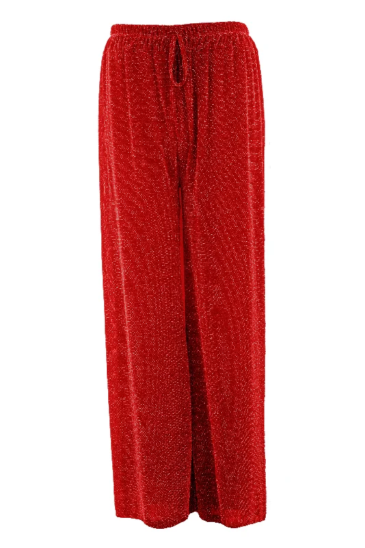 Wide Leg Lurex Trouser Trousers practical easy-care