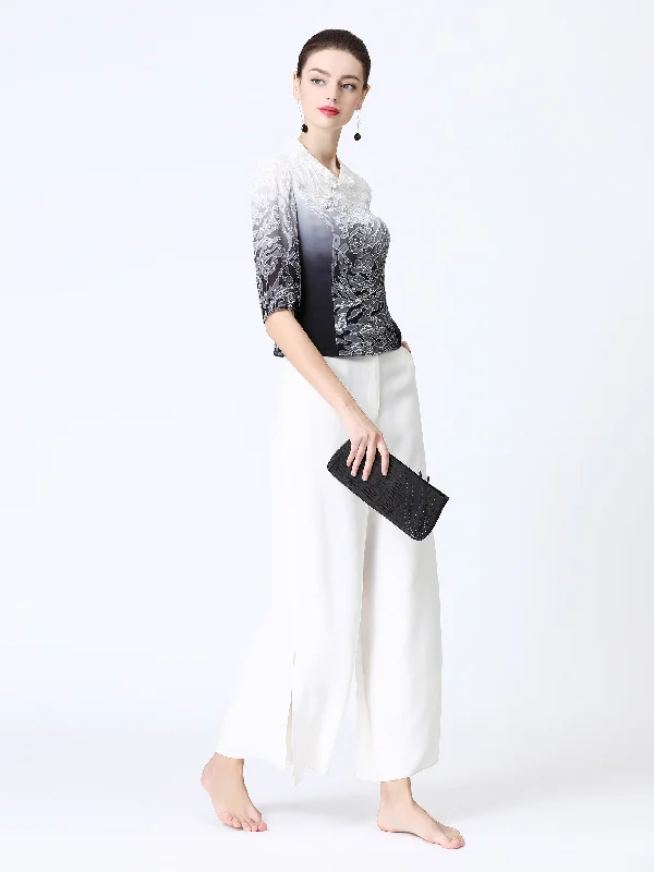 Wide-Leg Silk Trousers Trousers New Arrival