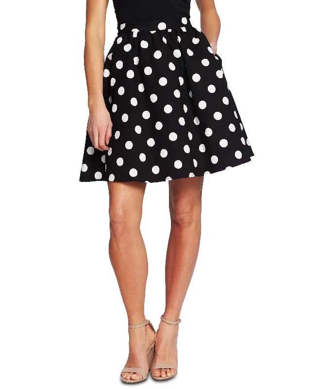 Dappled Dot A-Line Skirt corduroy skirt cozy