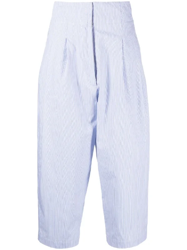 Jejia Trousers Clear Blue Trousers Elastic Waist Soft