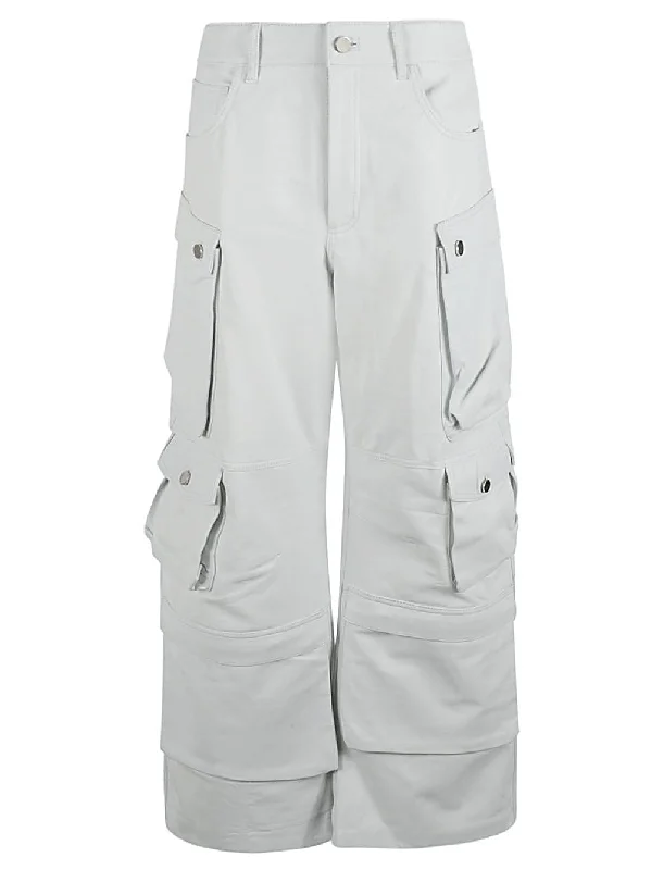 Fermas.club Trousers White Trousers Fall Fleece