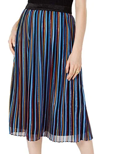 INC Pleated Rainbow Shine Skirt corduroy skirt durable