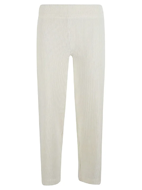 Avenue Montaigne Trousers White Trousers Lace Delicate