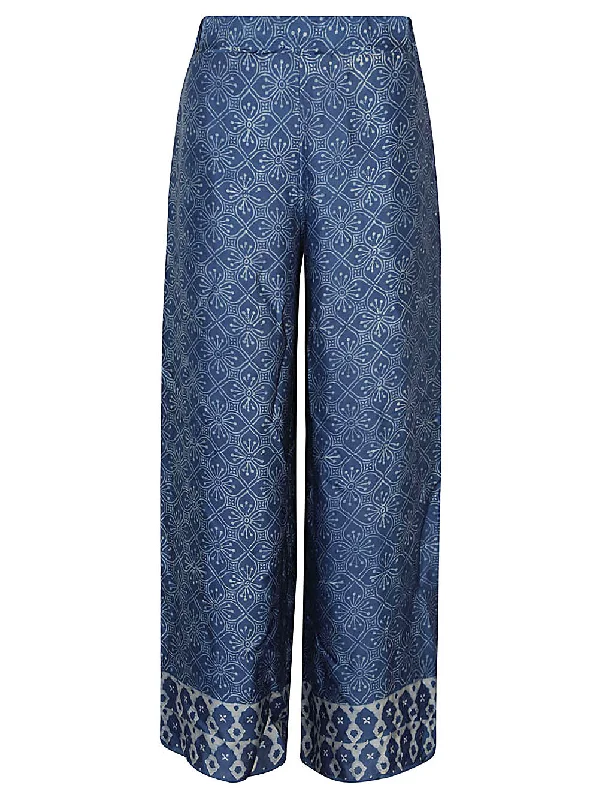 Obidi Trousers Blue Trousers Low Rise Relaxed