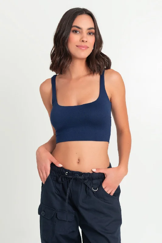 Crop top tirantes Fleece Nylon Spandex