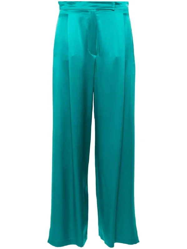 Max Mara Pianoforte Trousers Green Trousers Versatile Stylish