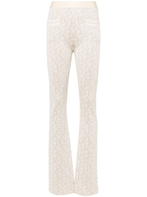 Palm Angels Trousers White Trousers Capri Summer