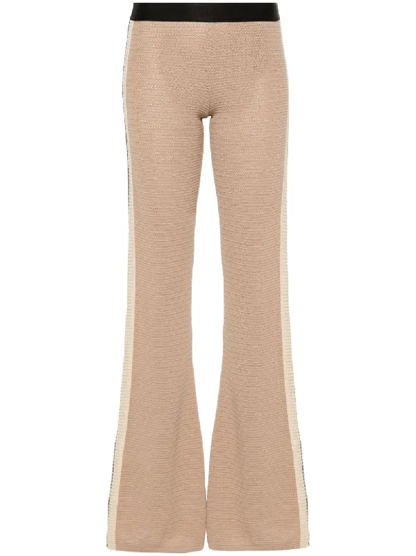 Palm Angels Trousers Beige Trousers Harem Relaxed Fit