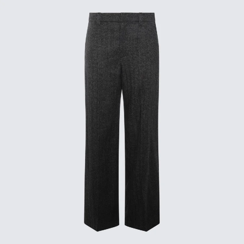 Brunello Cucinelli Trousers Grey Trousers Party Sparkling