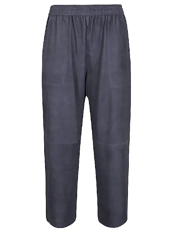 Via Masini 80 Trousers Clear Blue Trousers trendy modern