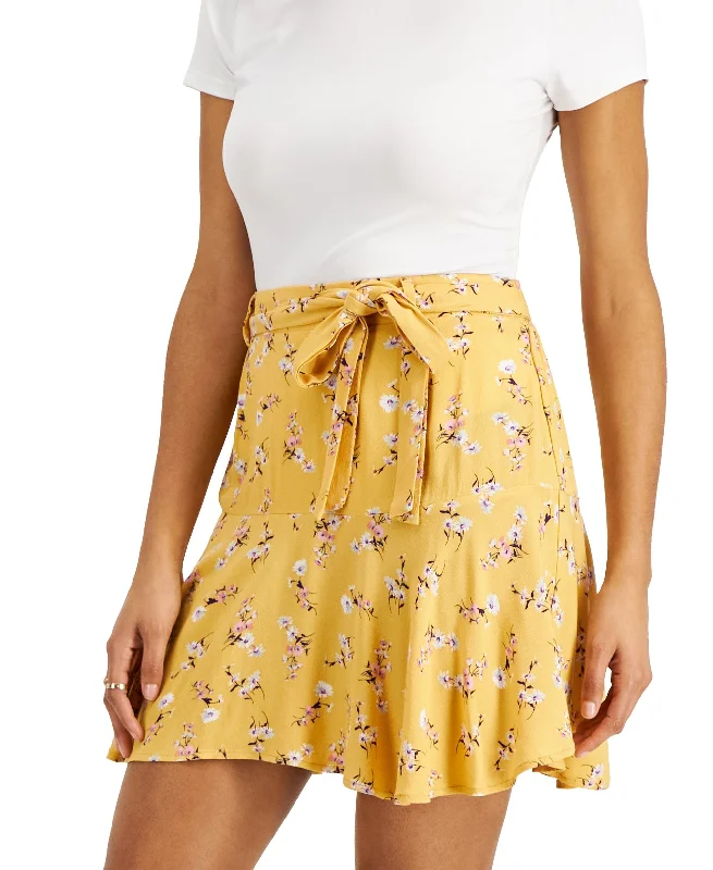 Juniors' Tiered Tie-Front Skirt tiered skirt playful