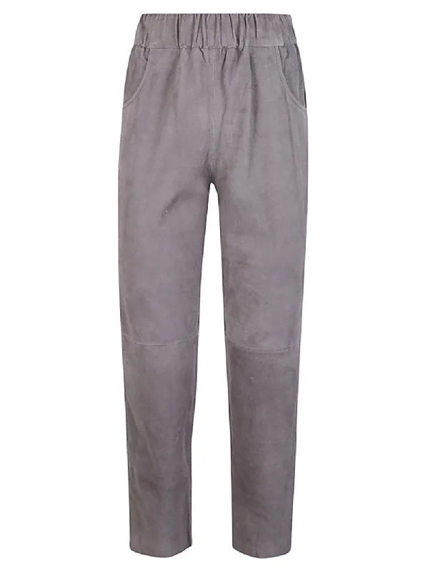 Via Masini 80 Trousers Grey Trousers Modern Contemporary