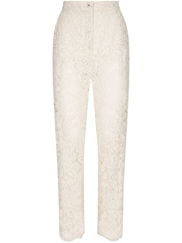 Dolce & Gabbana Trousers White Trousers Cargo Utility