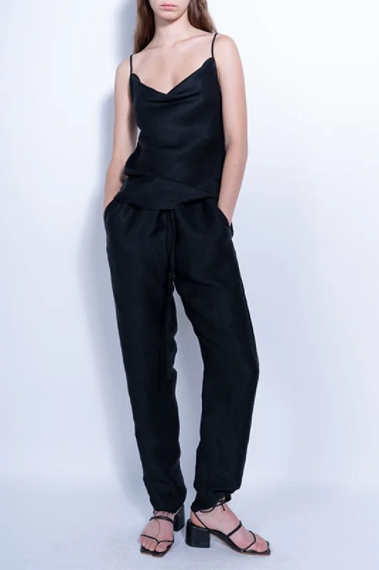 Tapered Pajama Trousers Trousers fashionable trendy