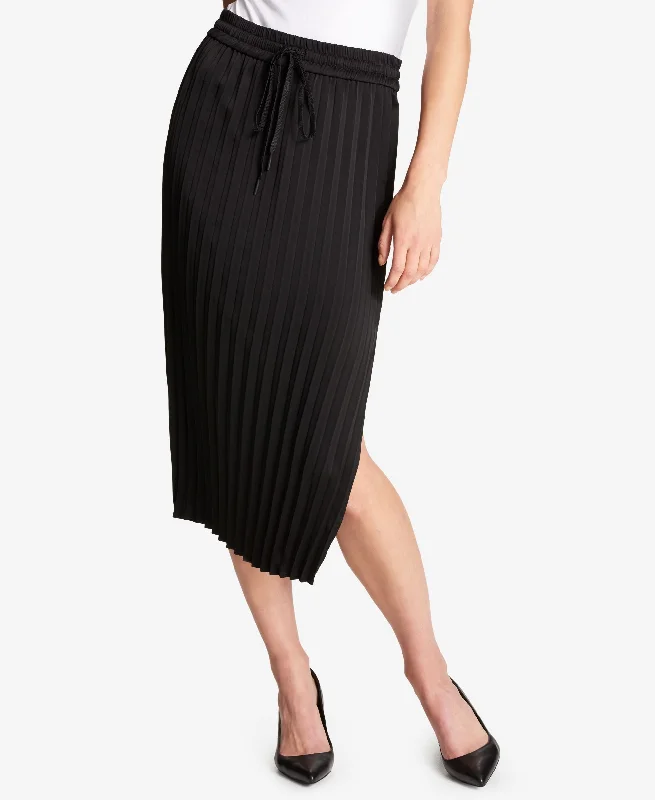 DKNY Pleated Midi Skirt boho skirt vibe