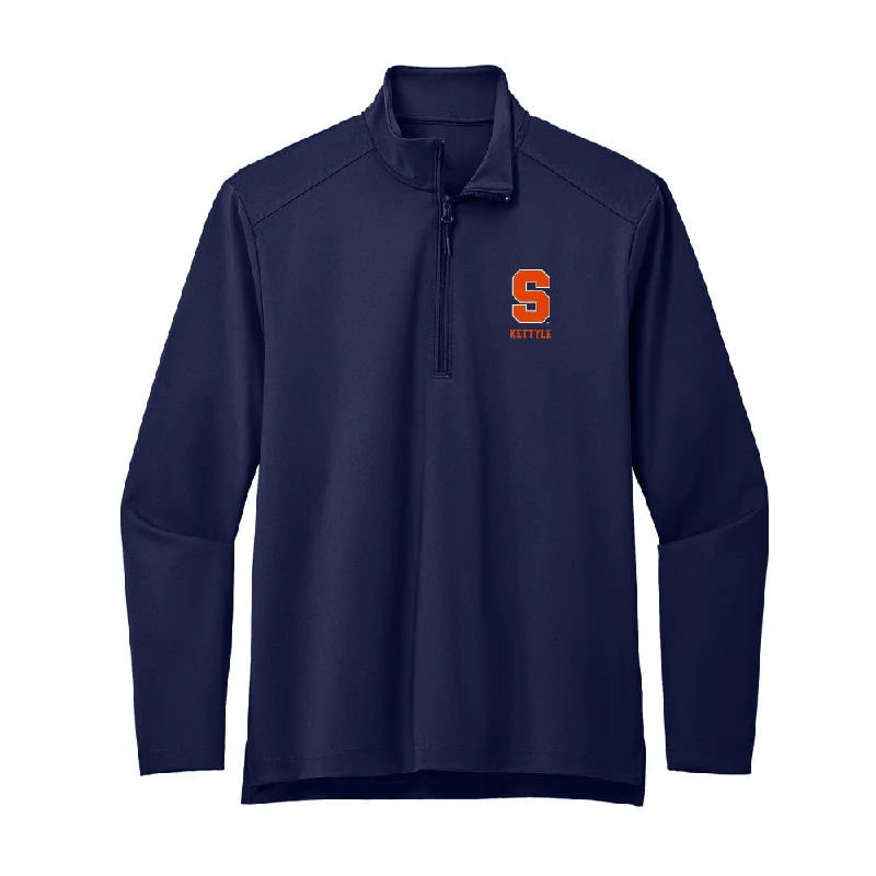 Syracuse - NCAA Women's Ice Hockey : Charli Kettyle - Premium Quarter Zip Jacket One-Shoulder Jacket Off-the-Shoulder Jacket Asymmetrical Jacket