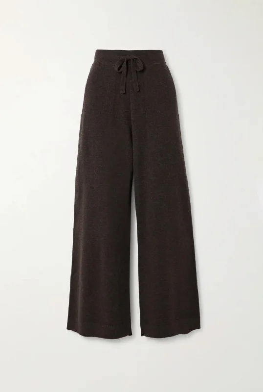 SURIA cashmere pants Wide-Leg Free Shipping,