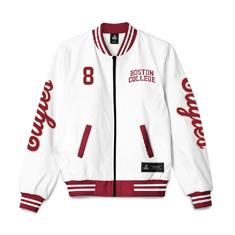 Boston College - NCAA Women's Ice Hockey : Kara Goulding - Bomber Jacket Tailored Jacket Straight Jacket A-Line Jacket