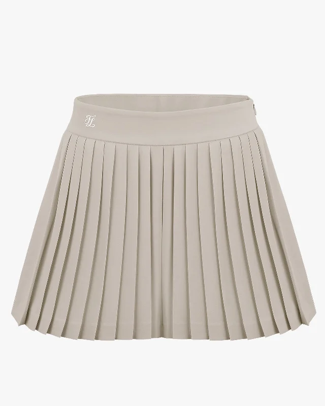 Signature Pleated Style Short Pants - Beige Flared Best Seller,