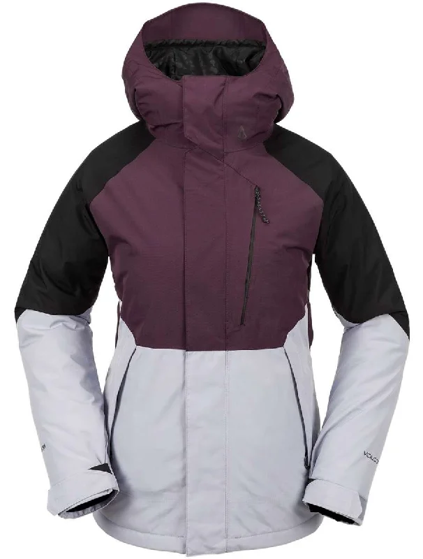 Volcom Women's V.Co Aris Insulated GORE-TEX Jacket 2024 One-Shoulder Jacket Off-the-Shoulder Jacket Asymmetrical Jacket