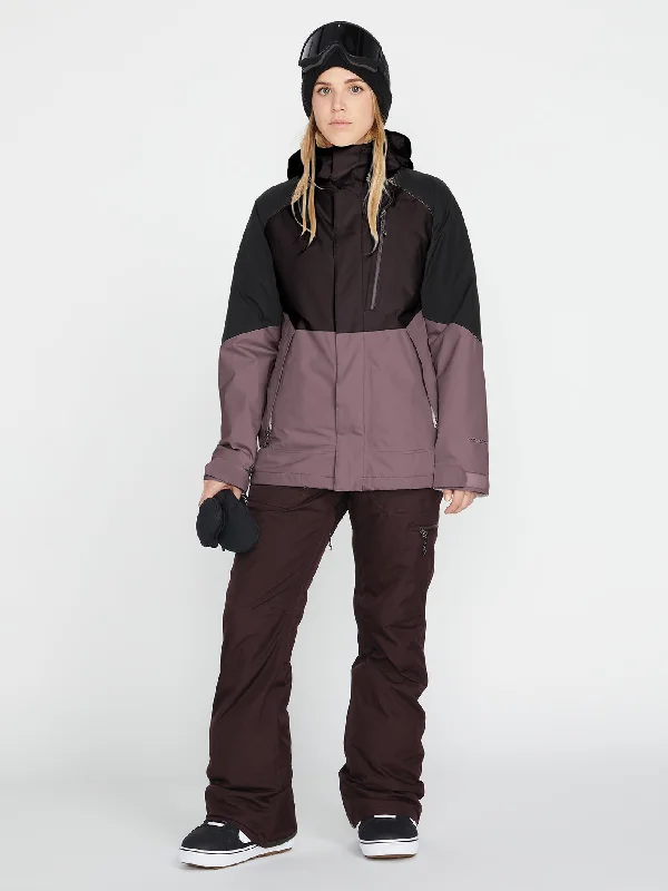 Aris Insulated Gore-Tex Jacket - Black Plum Oversized Jacket Tailored Jacket Straight Jacket