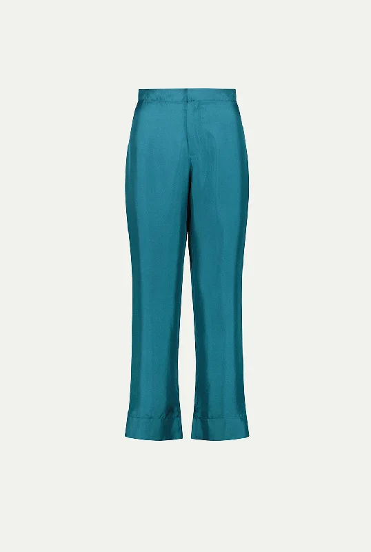 ALMATY silk pants Straight Trendy,