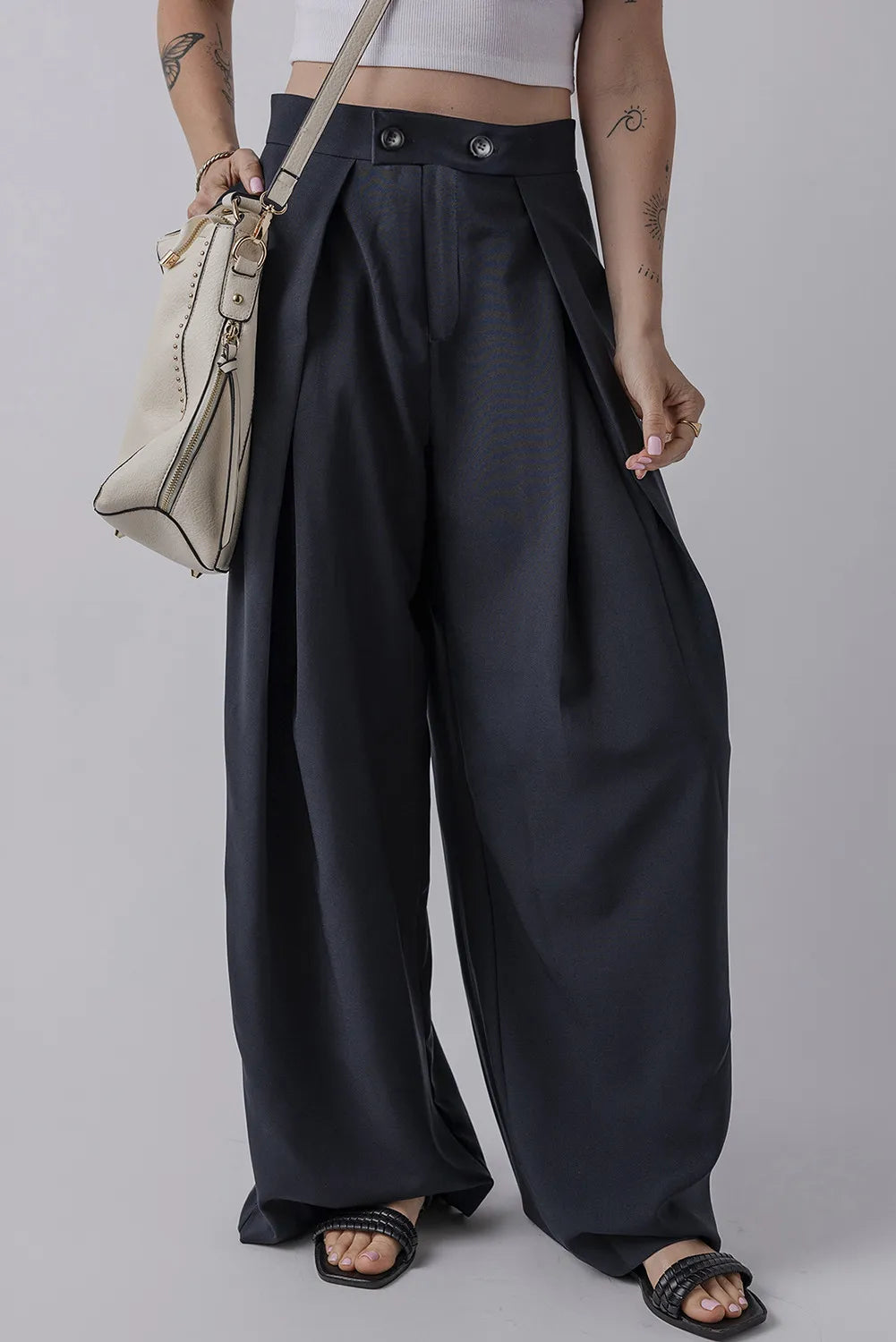 Hazel Blues® |  Wide Leg Pants with Pockets Bootcut Leggings,