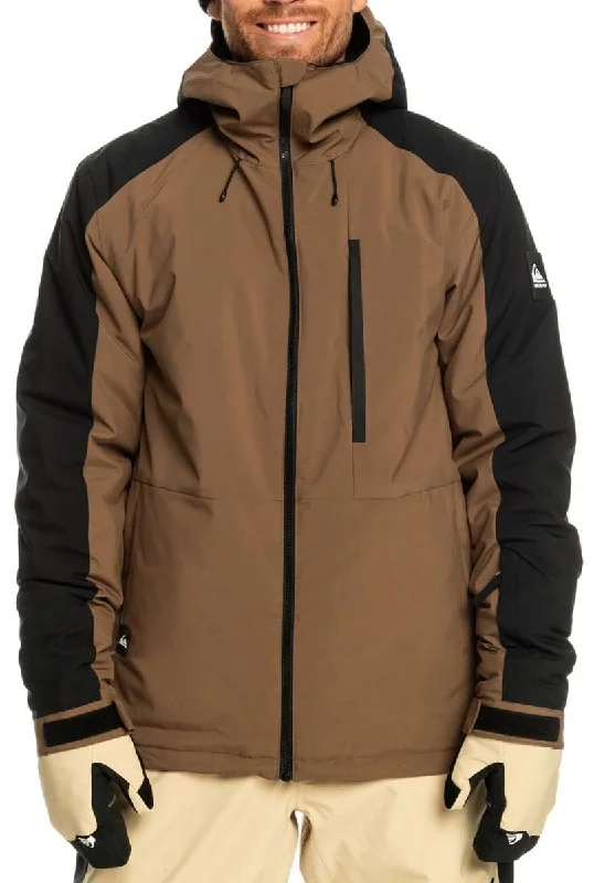 Quiksilver Mission Block Insulated Jacket 2024 Welt Pockets Slit Pockets Flap Pockets