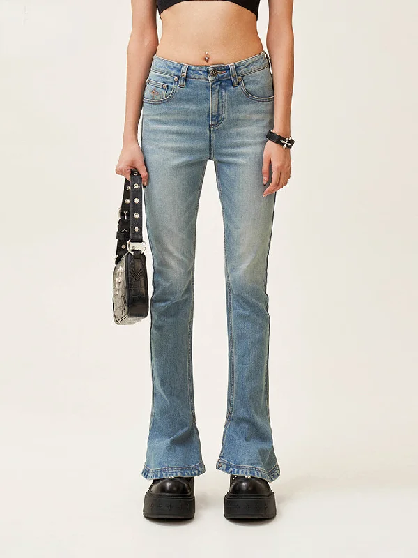 Compass High-waisted Stretch Denim Pants Trousers Skinny,