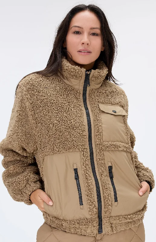 Alp N Rock Noelle II Shearling Jacket - Women's Cotton Fabric Linen Fabric Terry Fabric