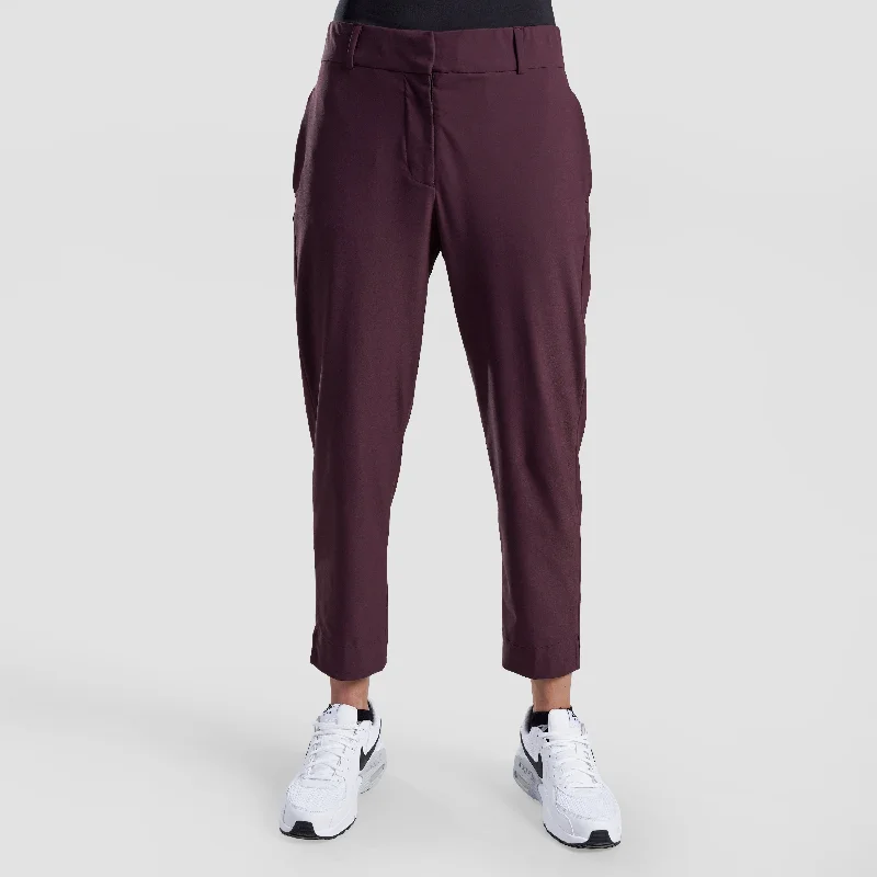 GA Women Pants (Burgundy) Stretch Trendy,