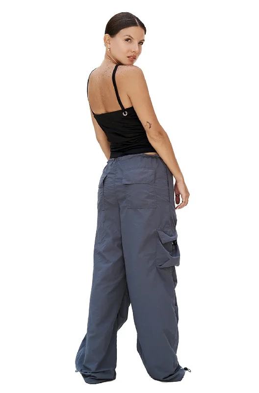 GREY PARACHUTE PANTS Leggings Wide-Leg,