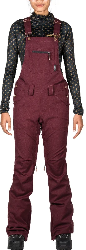 L1 Loretta Overall Bib Pants Womens Wine Free Shipping Trousers,