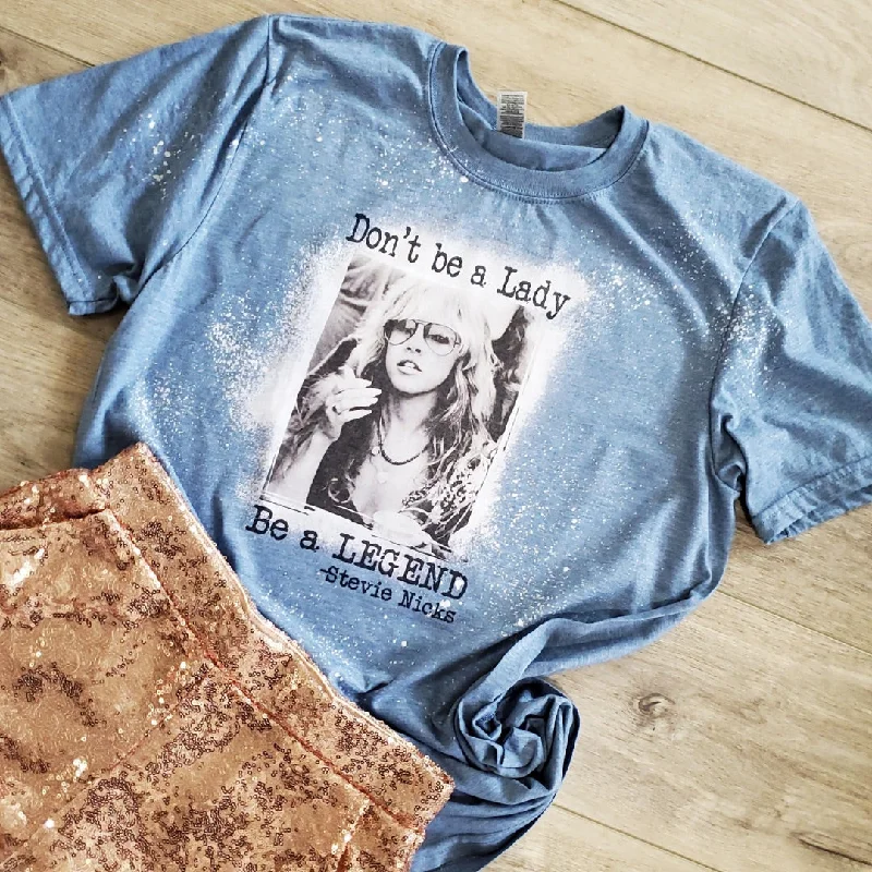 Be A Legend Stevie Nicks Tee Notch Collar Peter Pan Collar Cowl Neck