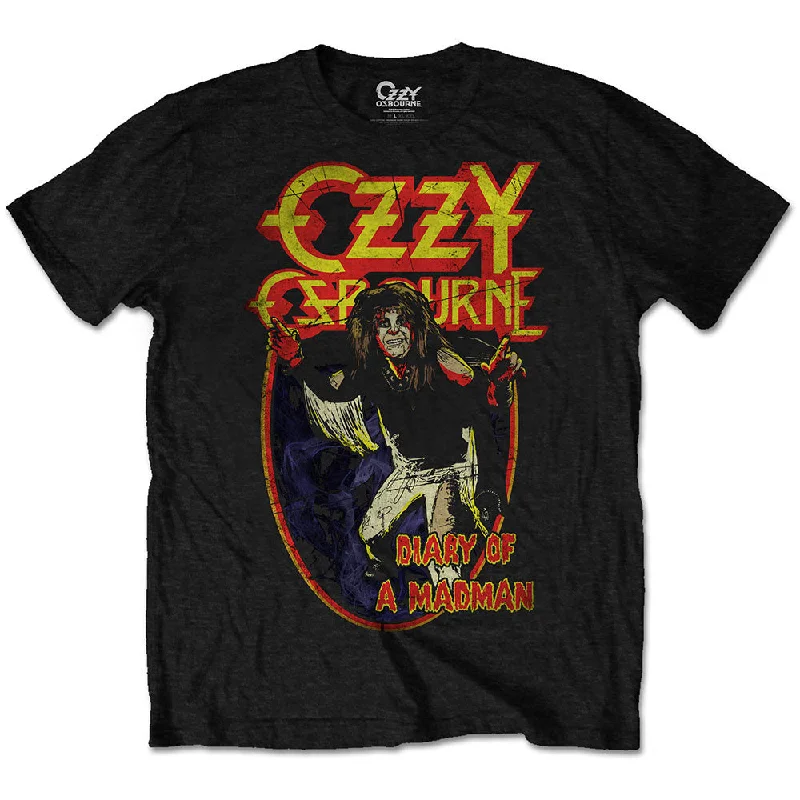 OZZY OSBOURNE Attractive T-Shirt, Diary Of A Mad Man Polka Dot Checkered Tartan