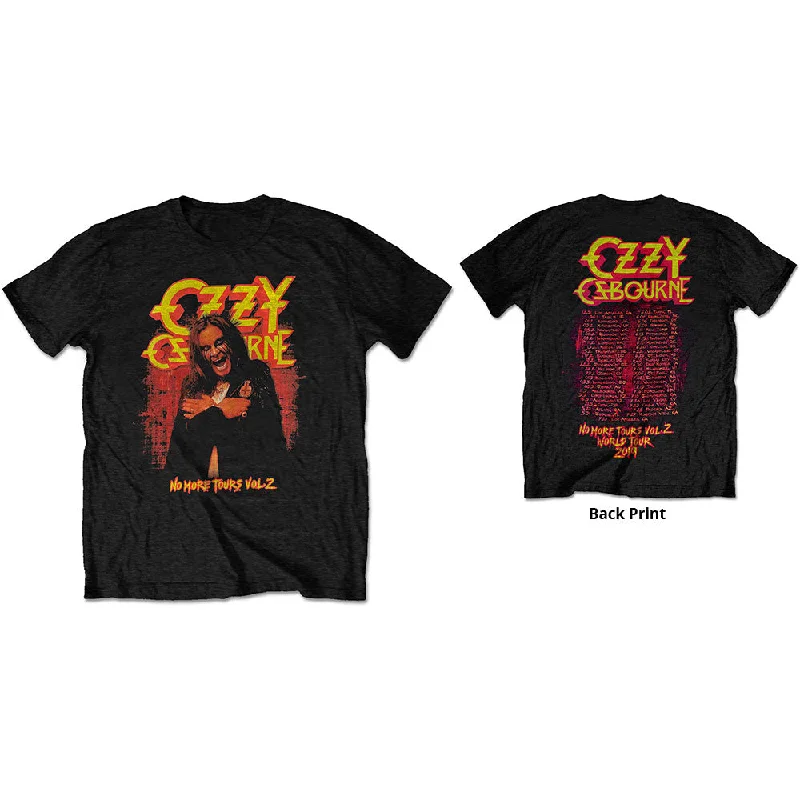 OZZY OSBOURNE Attractive T-Shirt, No More Tears Vol. 2. Striped Floral Plaid