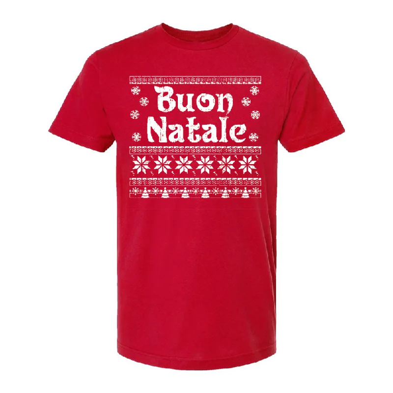 Buon Natale Tee Hooded Caped Shawl Collar