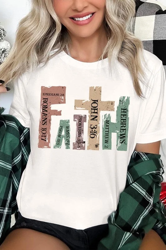 Faith Christian Graphic Tee Elegant Classic Vintage