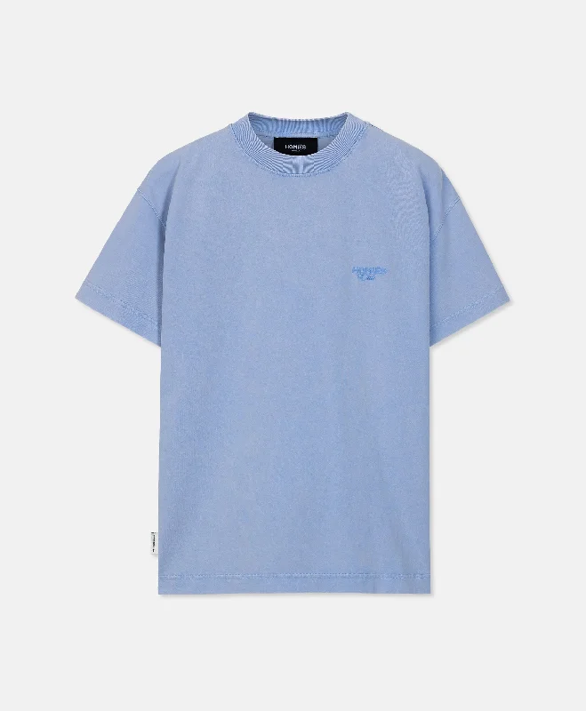 HOMIÉS CLUB T-SHIRT VINTAGE LIGHT BLUE Front Pockets Side Pockets Patch Pockets