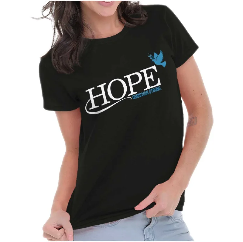 Hope Ladies T Shirt Notch Collar Peter Pan Collar Cowl Neck