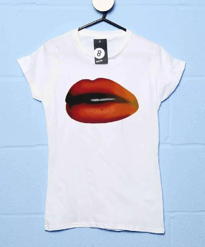 Lips Womens Style T-Shirt As Worn By PJ Harvey Oversized T-Shirt Spandex breathable