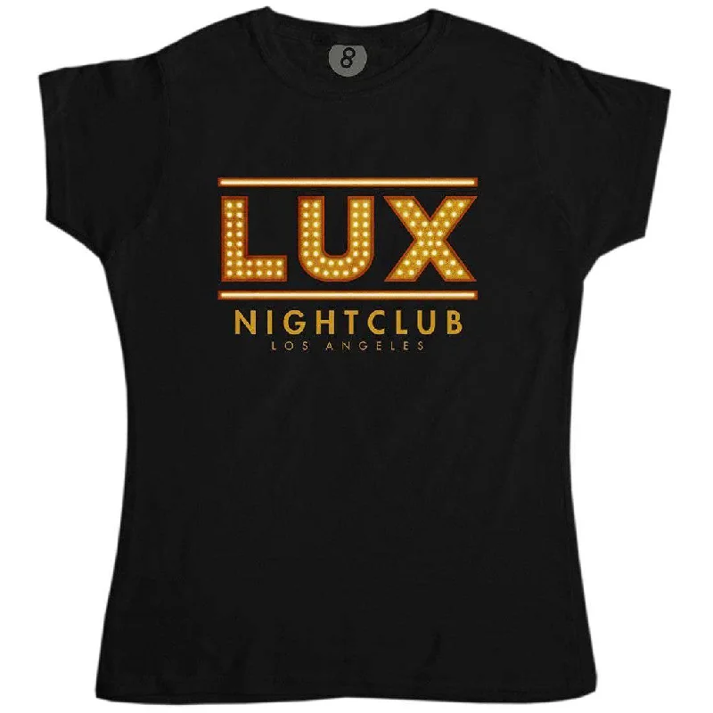 Lux Nightclub Womens T-Shirt Chenille Brocade Lace