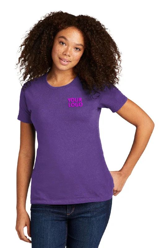 Next Level Women's Cotton Boyfriend Custom Tee's, Purple Rush Cotton Fabric Linen Fabric Terry Fabric