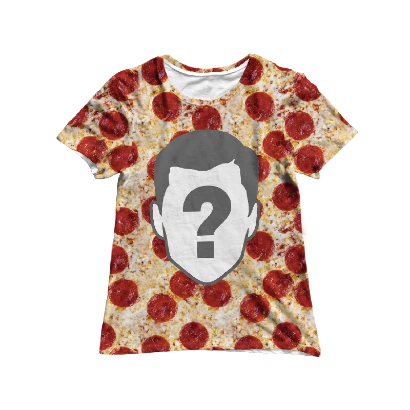 Pizza Custom Women's Tee Houndstooth Herringbone Solid