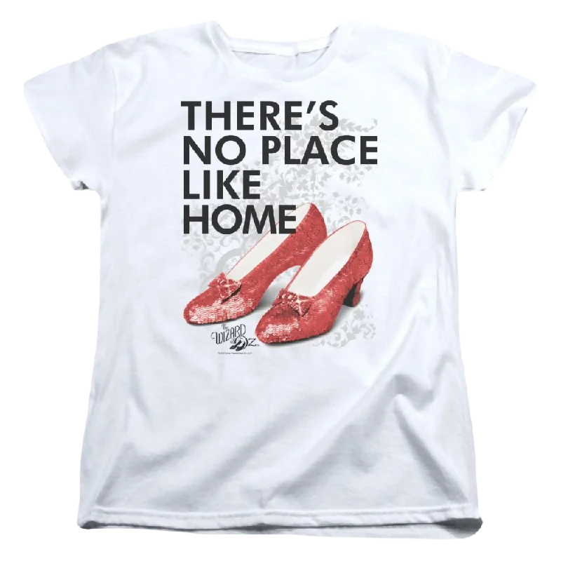 Wizard of Oz No Place Like Home Women's T-Shirt Welt Pockets Slit Pockets