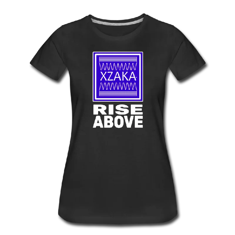 XZAKA - Women "Rise Above" Short Sleeve T-Shirt - W3503 Fleece Fabric Down Fabric Feather Fabric